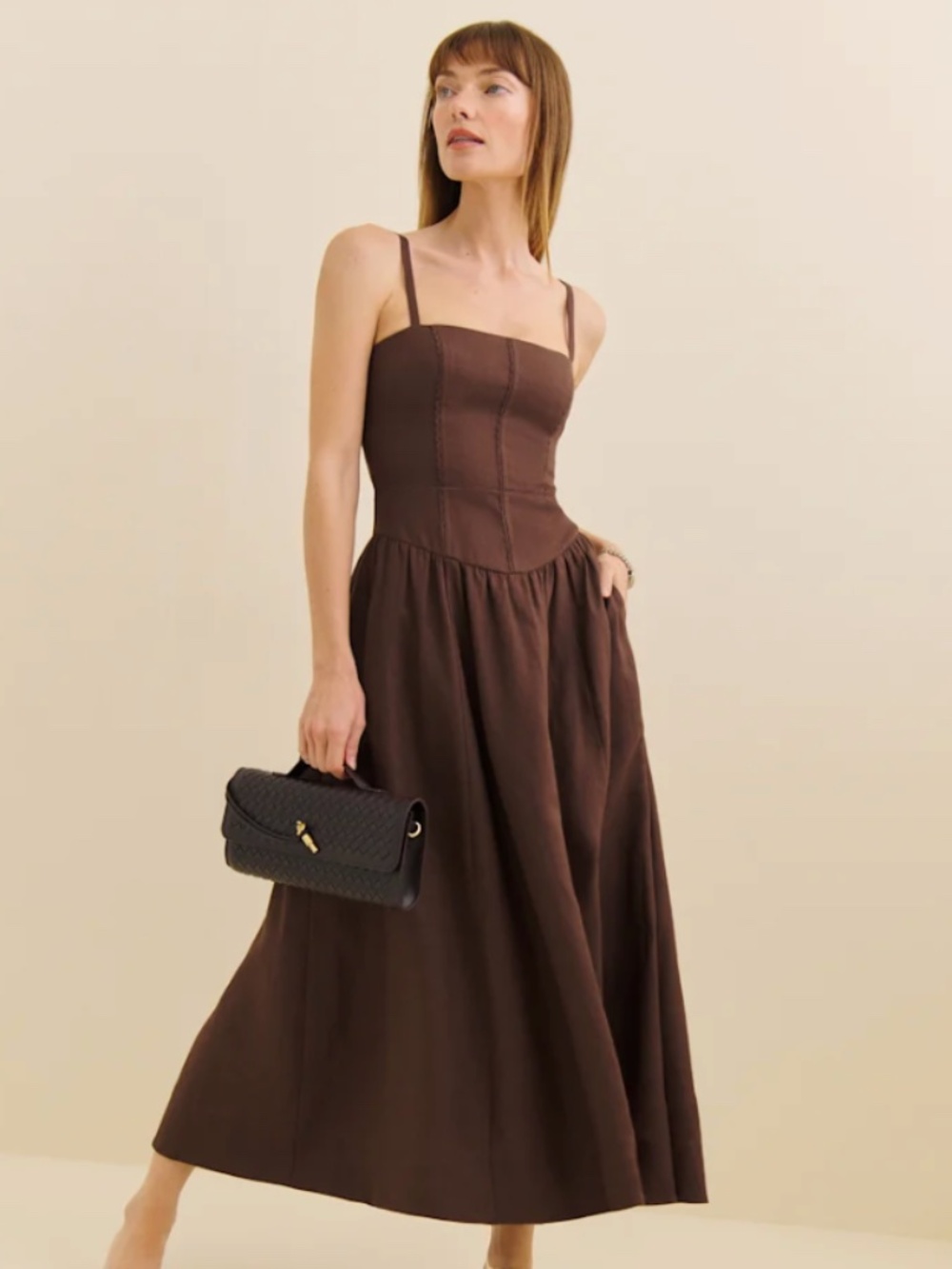 Reformation Petites Katarin Linen Dress